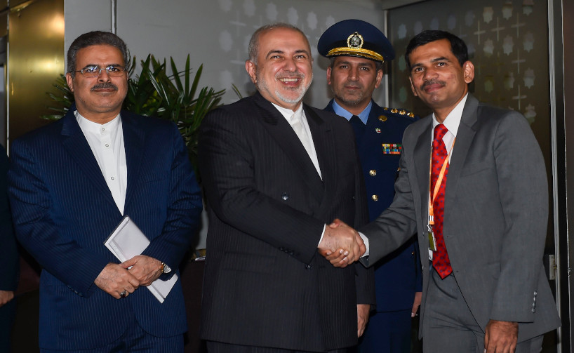 iran's foreign minister is on two days visit to india